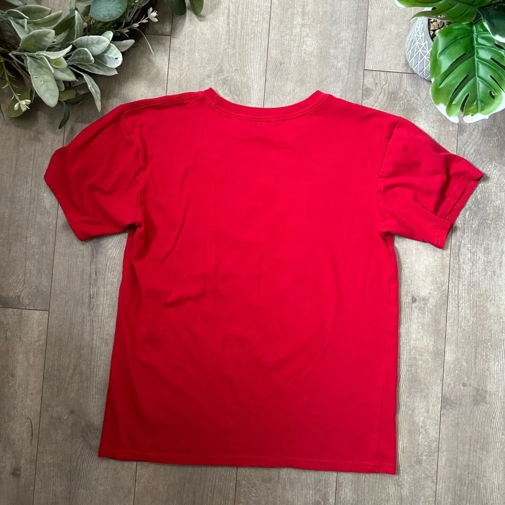 Disney 2023 Kids Red Graphic T-Shirt Florida Casual Graphic Mickey Minnie Donald